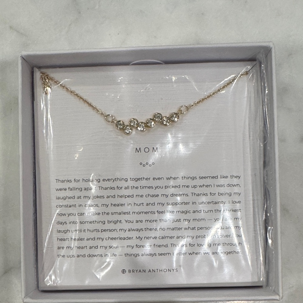 Bryan Anthonys Gold MOM Necklace